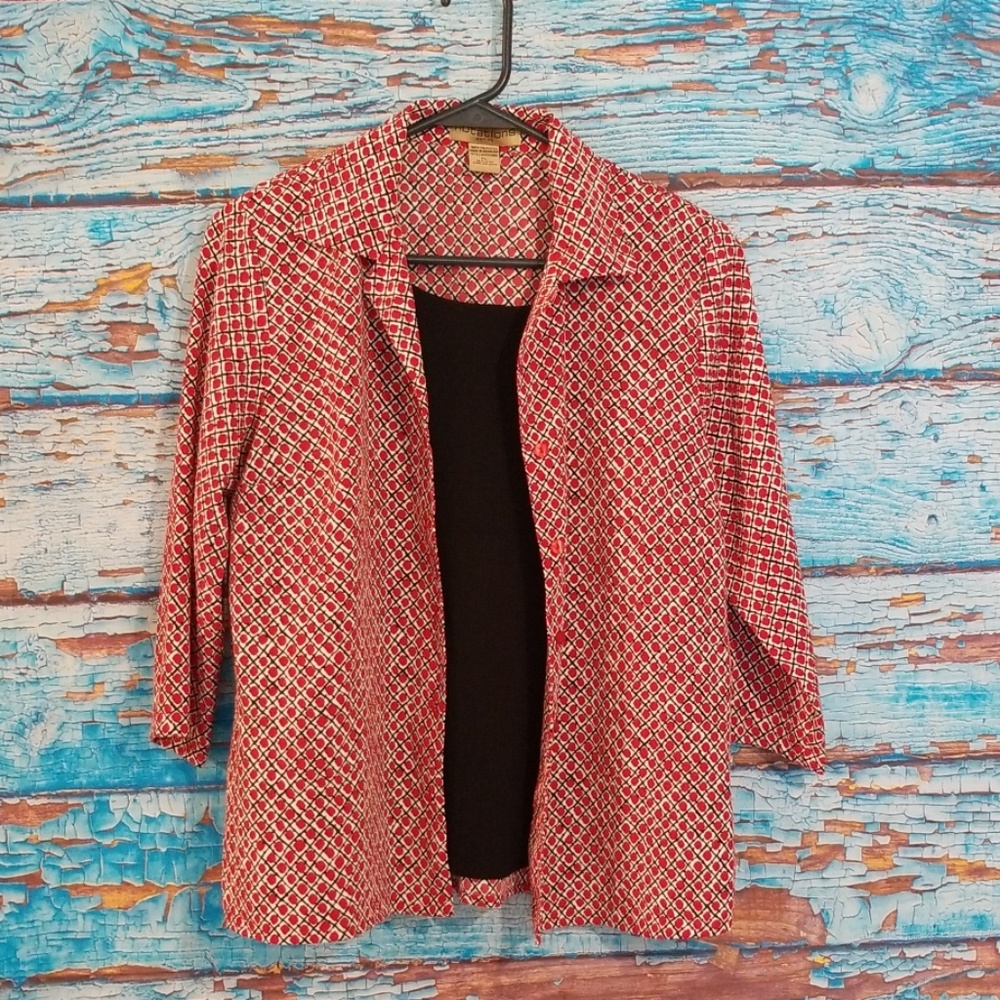 Red Pattern Top